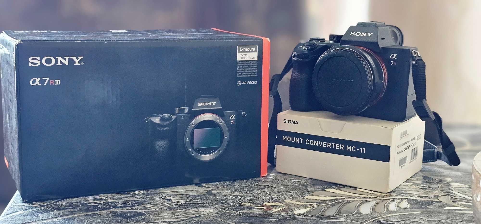 фотоапарат Sony A7R III & Адаптер Sigma - MC-11, Canon EF-E към Sony E