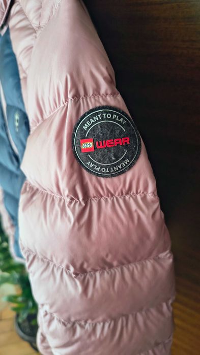 Детско яке LEGO с естествен пух