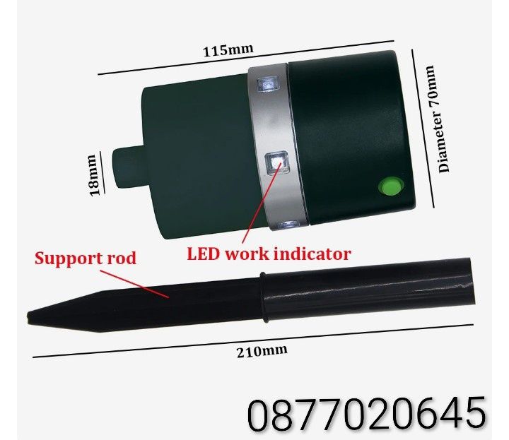 Соларен уред против къртици, змии, сляпо куче, мишки и др.