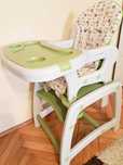 Scaun de masa Juju Eat&Play, Verde
