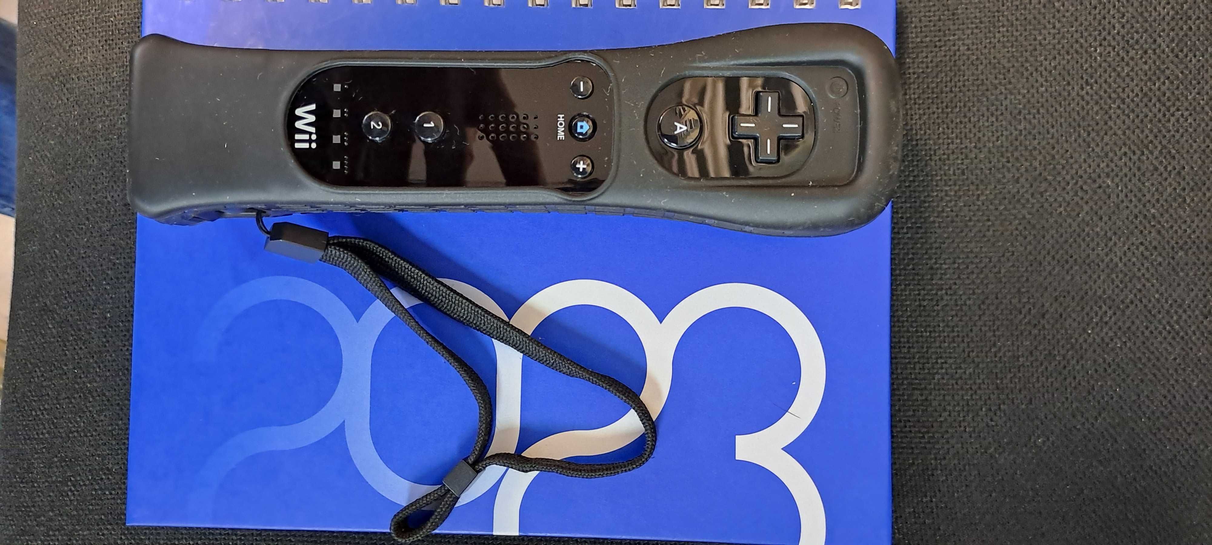 Controller Wii cu carcasa silicon, negru