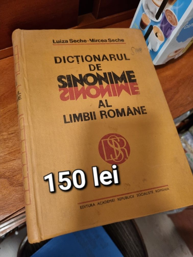 Dictionar de sinonime si  DEX- explicativ- limba Romana an 1984 si 198