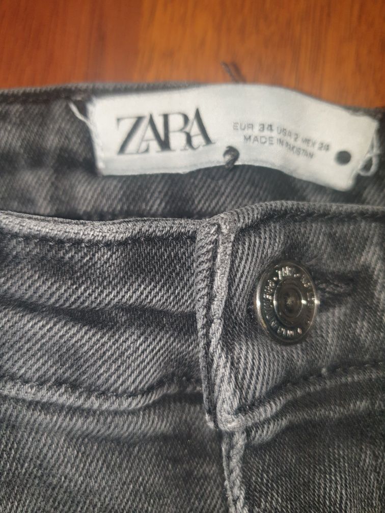 Vand jeans Zara negru skinny, slim,  pentru copii