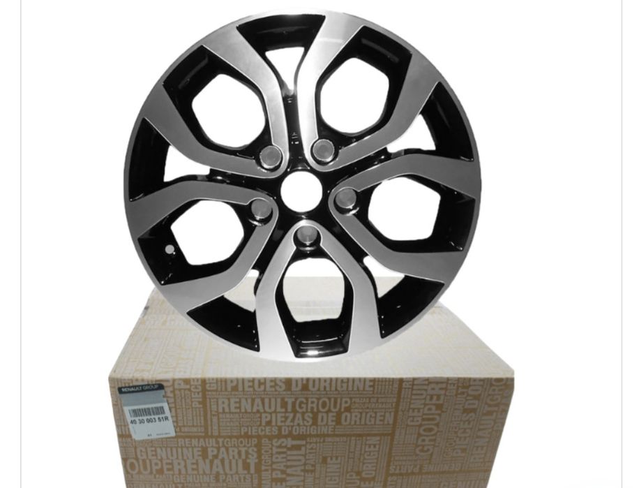 Set 4 Jante aliaj ORIGINALE Dacia/Renaut ET50 6,5 5x114.3 R16