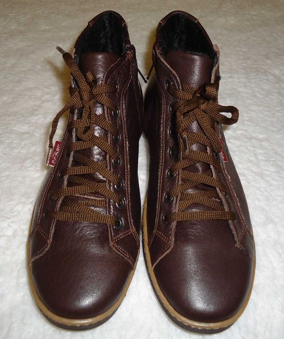 Ghete barbati piele naturala maro imblanite total toamna iarna