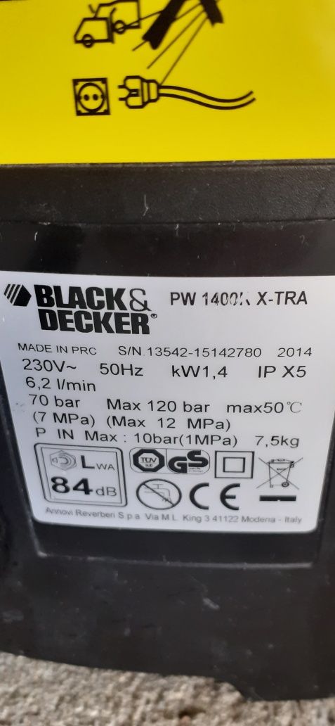 Aparat spălat cu presiune Black Decker