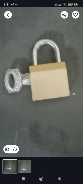 Замок ключом  мини.