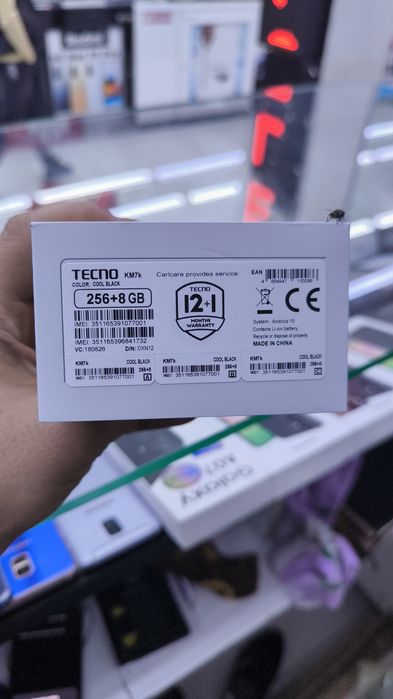 TECHNO Spark Slim 16/256 qora