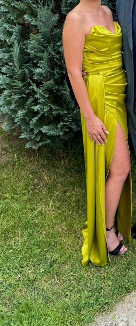 Rochie eleganta lime