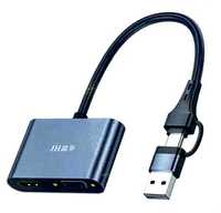 Переходник TYPE C - USB концентратор HDMI 1.4 VGA USB 3.0
