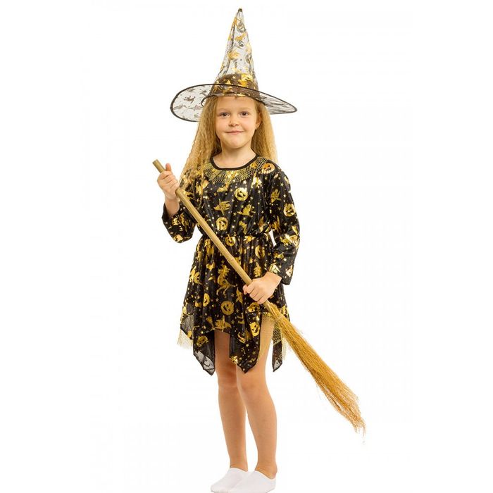 Карновальный костюм ведьмочки на хэллоуин