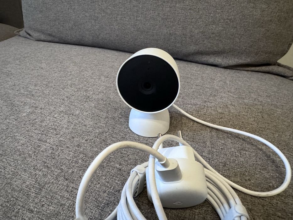 Камера - Google Nest Cam (Indoor with Cable), Snow, GJQ9T