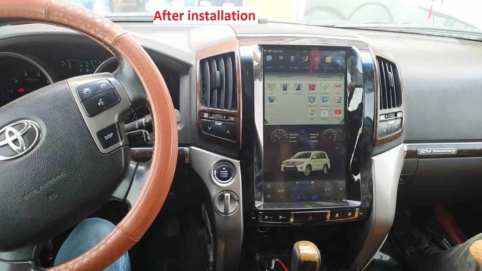 Toyota Land Cruiser LC200 2008- 2019 Tesla Android Навигация