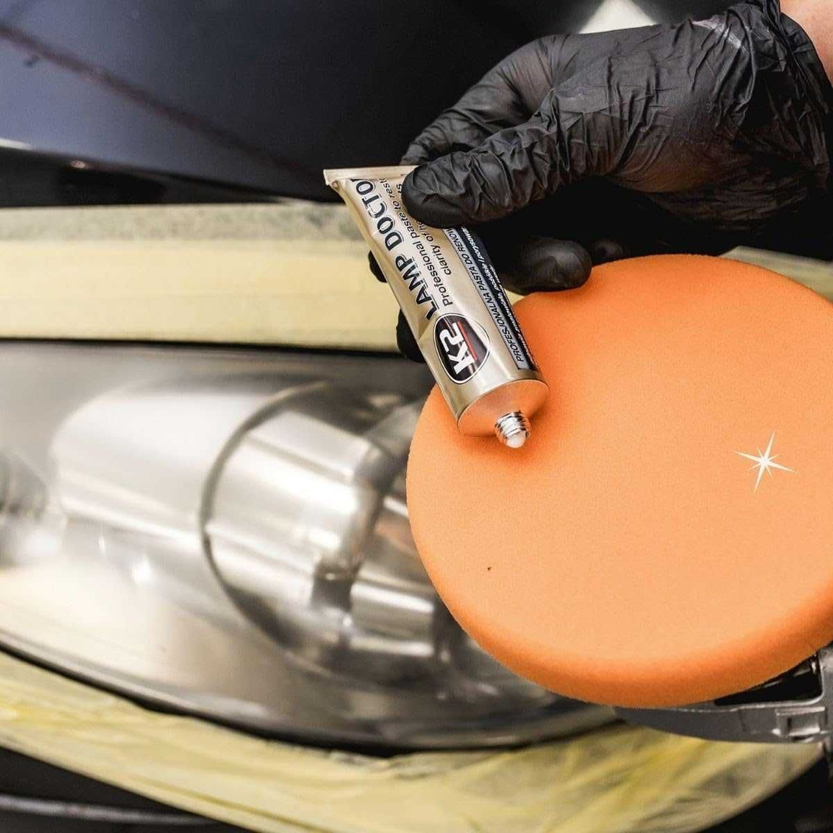 Паста за възстановяване на фарове K2 Lamp Doctor Pro - 60 гр.