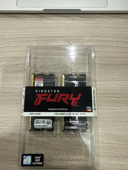Продам kinston fury 2x32gb ddr5