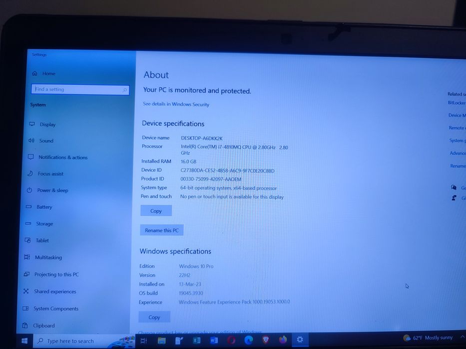 Laptop Dell Latitude E6540