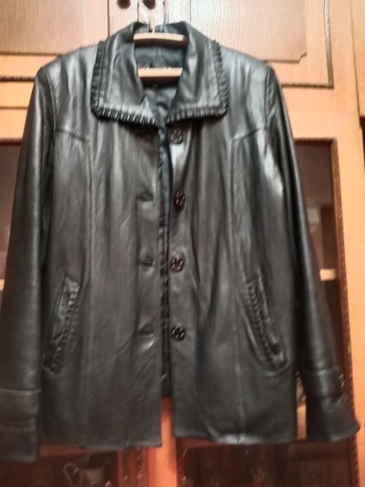 Кожаная куртка -пиджак