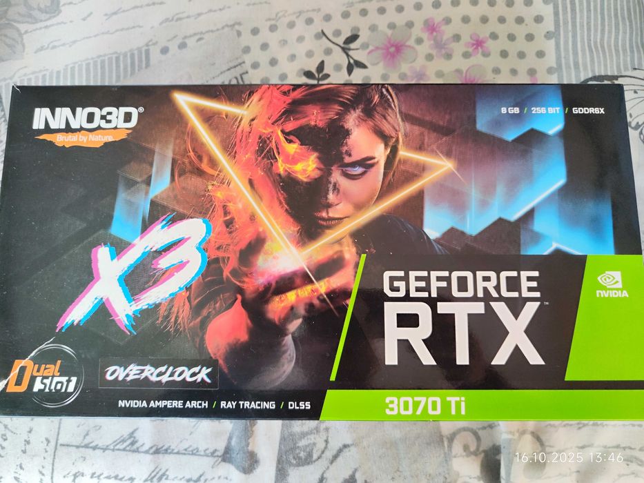Видеокарта RTX 3070 Ti 8GB X3 OC Inno3D GeForce
