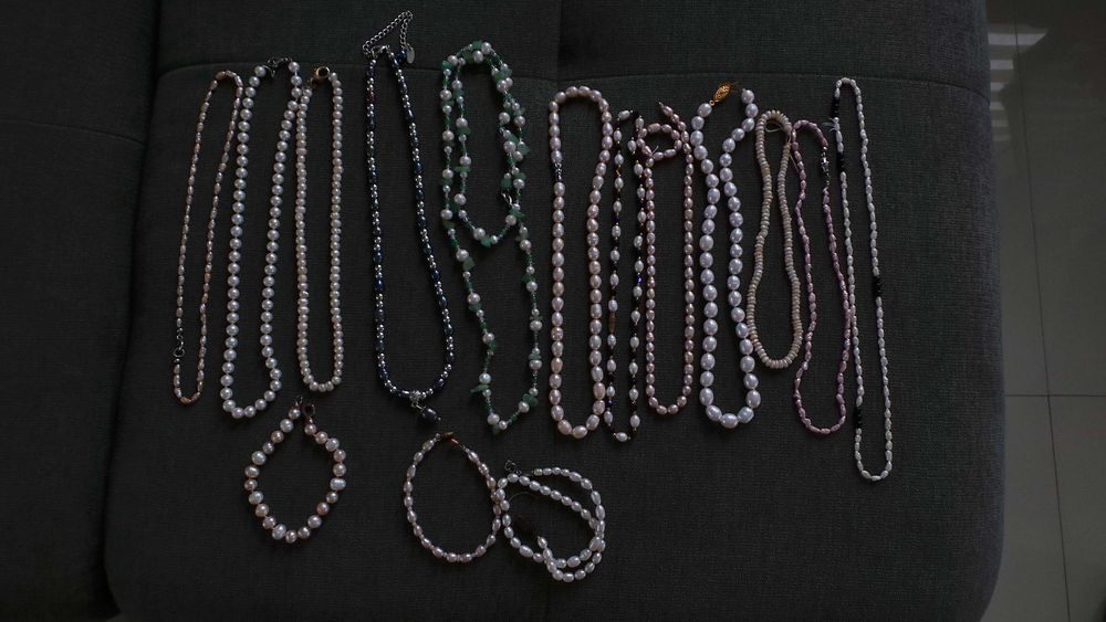 vand coliere/bratari din perle naturale