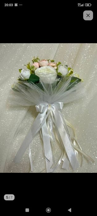 Букет невесты из искусственных цветов