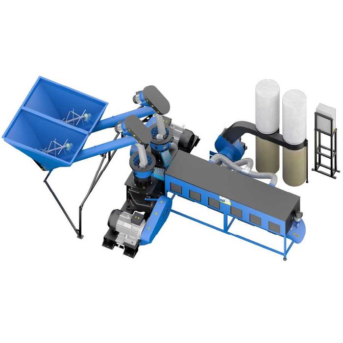 Linie peleti MLH 1000 DUO procesare rumegus si resturi vegetale