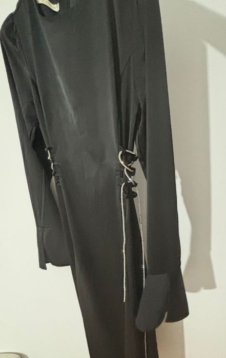 Черное платье длинная