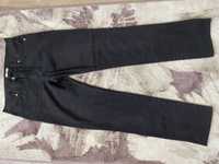 Pantalon negru de blug Versace