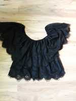 Bluză fluture neagră