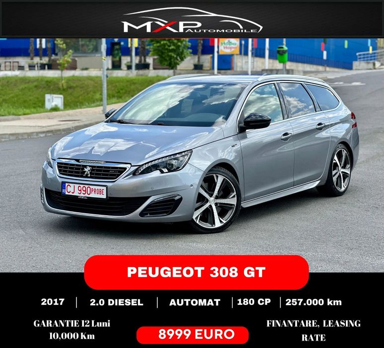 Peugeot 308 GARANTIE 12 Luni ! Led, Automat, Alcantara, Side Assist, Camera