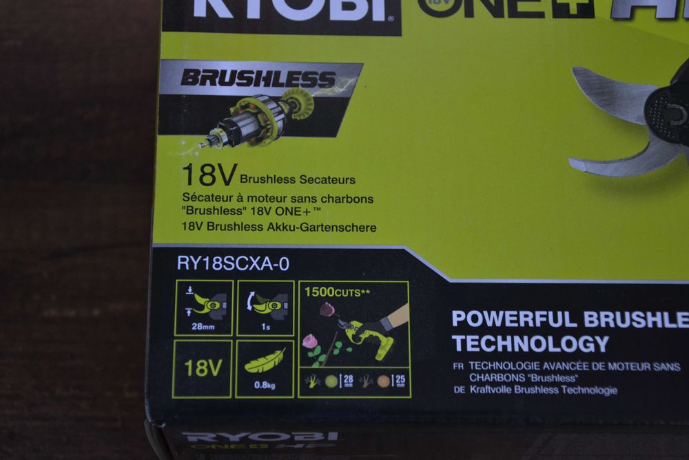 Нова, акумулаторна, безчеткова ножица Ryobi 18V