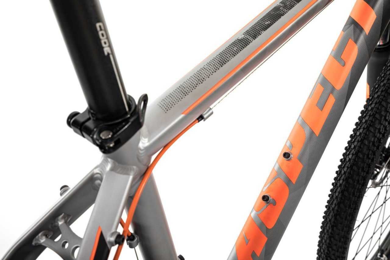 Велосипед Legend серо-оранжевый, 27.5", рама алюм, 20'' - Aspect