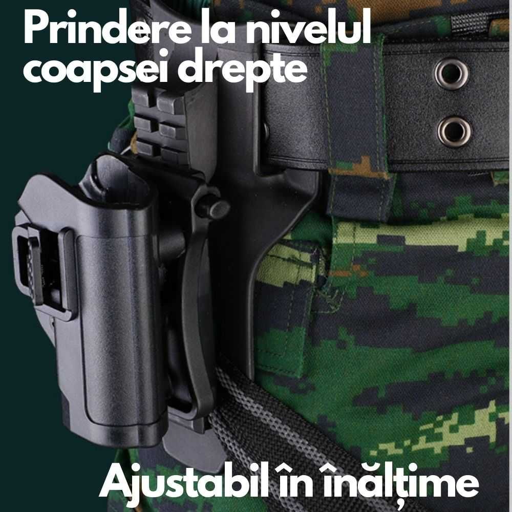 Toc Pistol CARPATI, Holster cu 3 tipuri de prindere