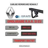 Carlige remorcare Renault omologate si durabile