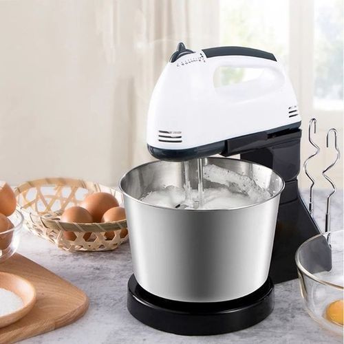 Mixer cu bol 350 W, 7 viteze, 2 teluri, 2 spirale