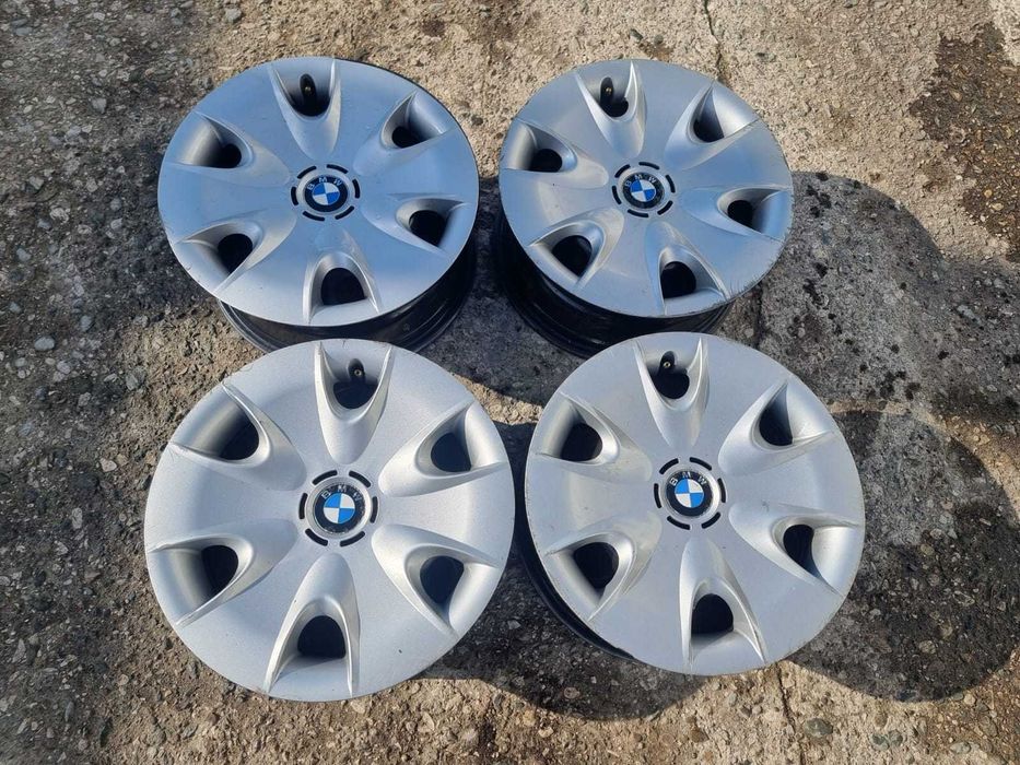 Jante Tabla + Capace 5x120 R16 ORIGINALE BMW Seria 1 e87,e81,e82,e88