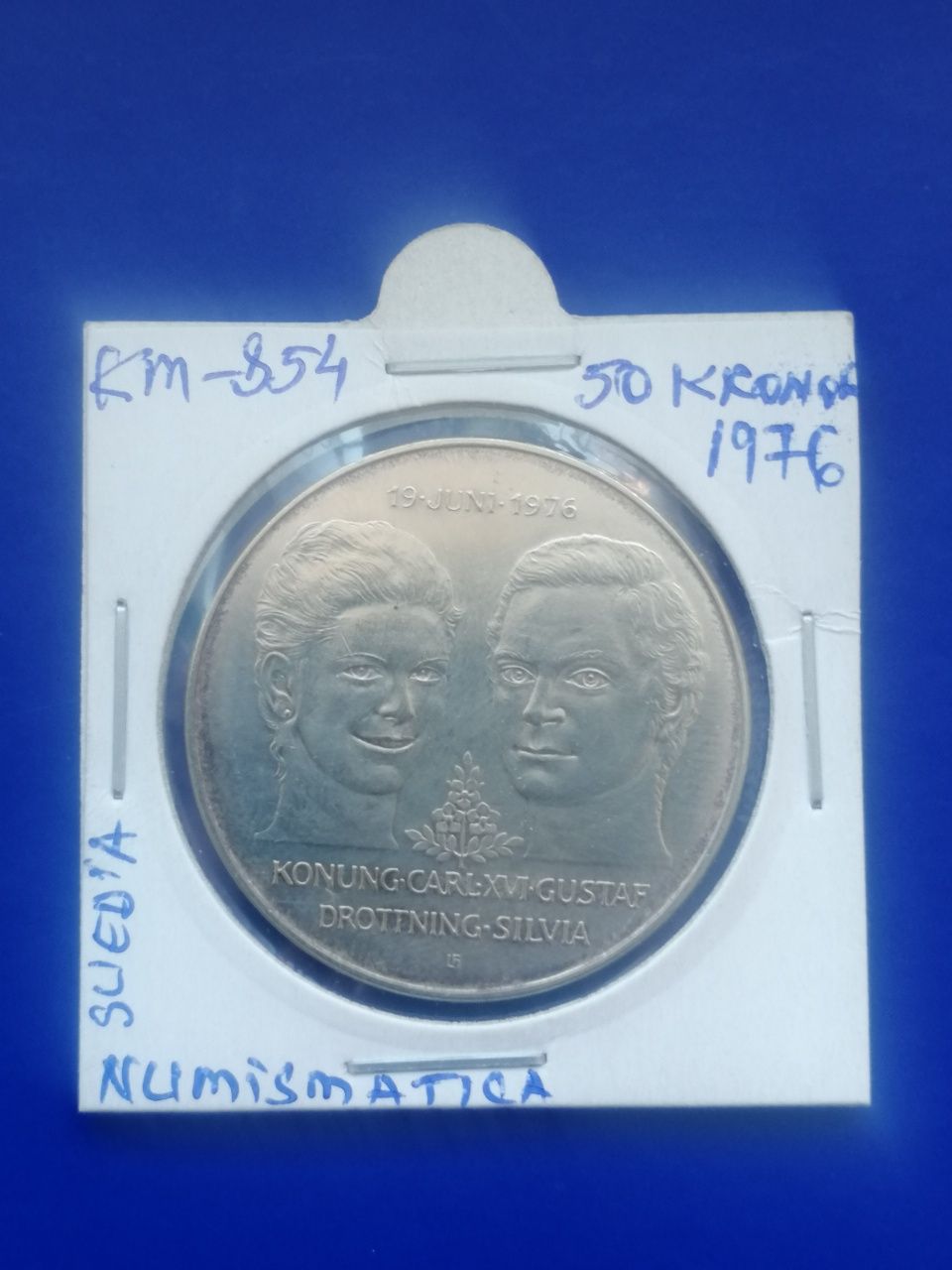 Monede 5 kronor 1976,Suedia