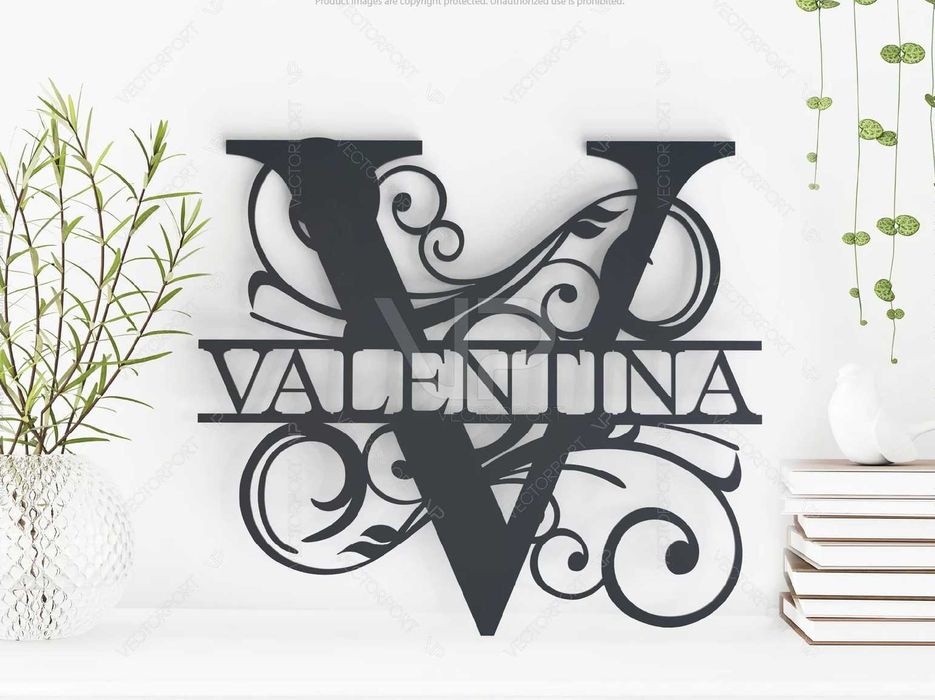 Nume, logo metalic CNC laser