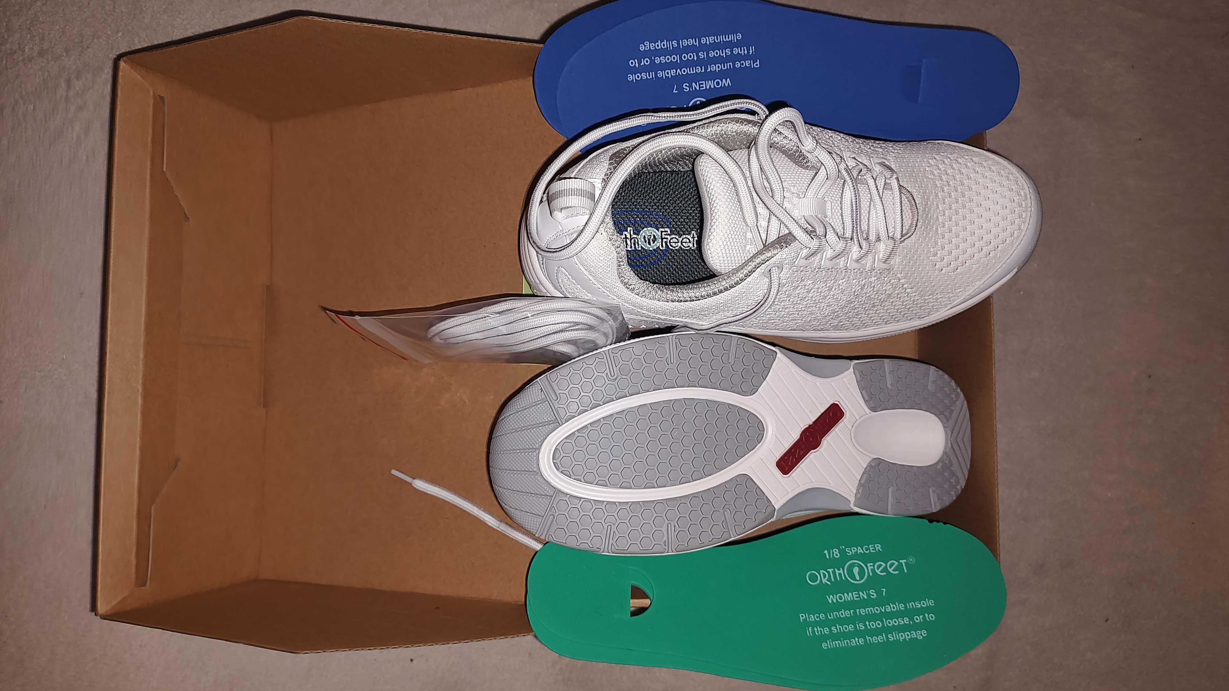 Pantofi Ortopedici OrthoFeet, Marime 37, Alb Coral - Pentru femei