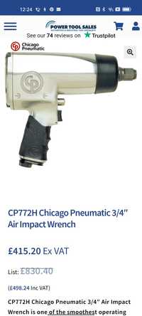 Pistol pneumatic 3/4 Chicago Pneumatic și Atlas Copco