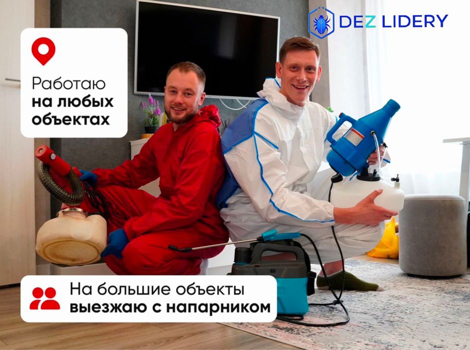 Дезинфекция уничтожение насекомых клопы тараканы қандала сары құмырсқа