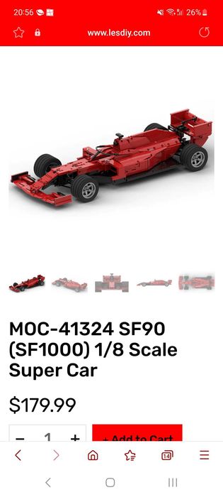 Конструктор LESDIY FERRARI F1.SF90