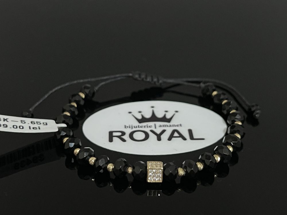 Bijuteria Royal CB : Bratara cu snur aur 14k 5,65gr