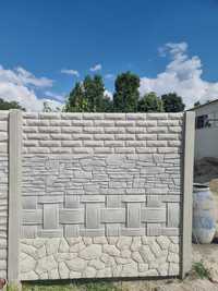 Garduri din beton si placi 3d diferite modele