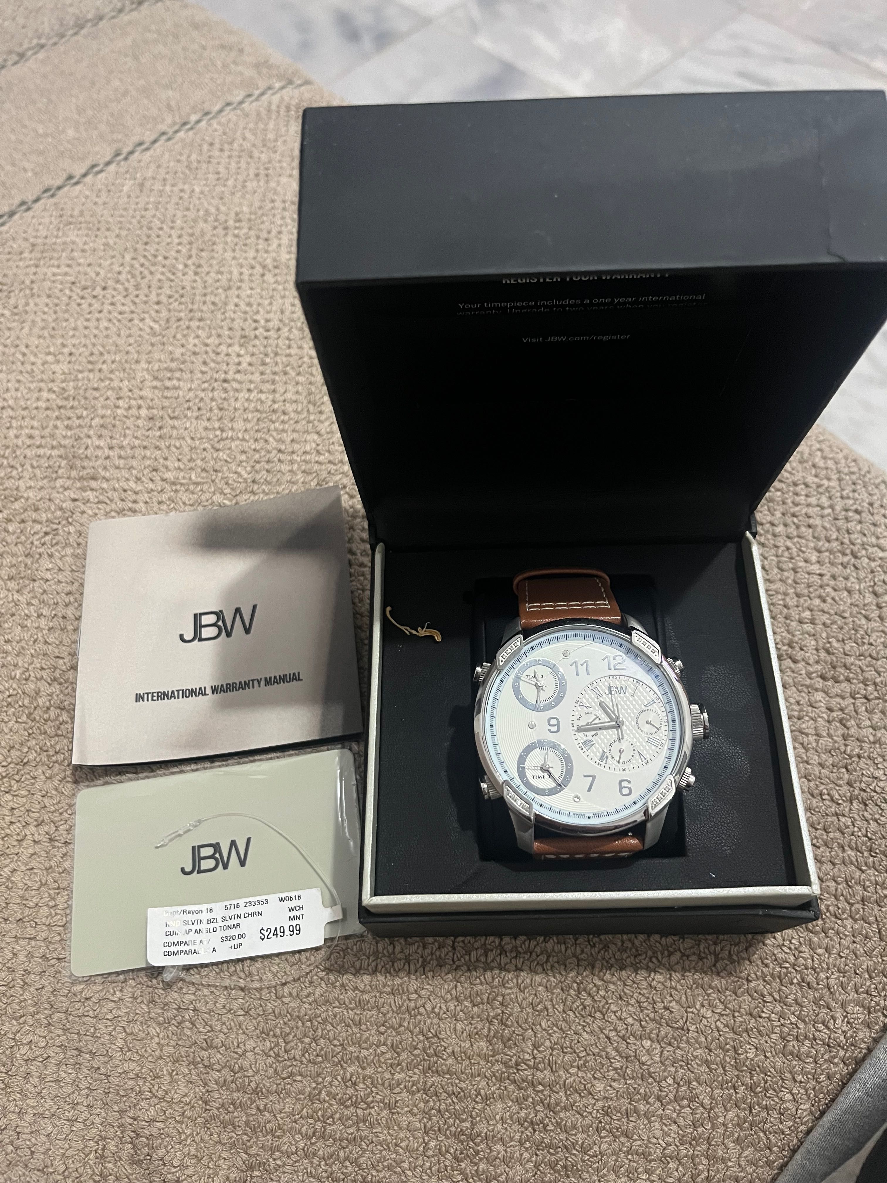 ceas jbw made in canada; original în cutie nou/ nefolosit