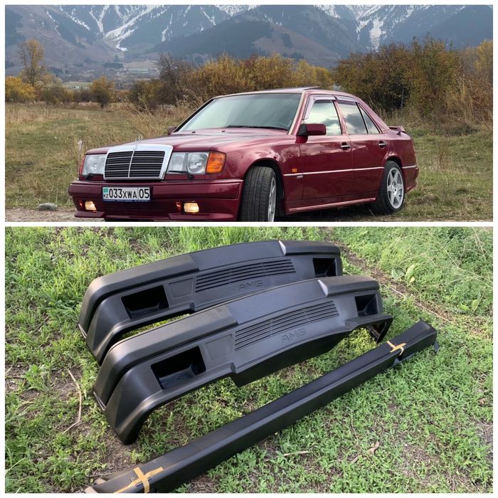 Передний бампер Mercedes W124 AmG 2 , тюнинг обвес мерседес пороги 124