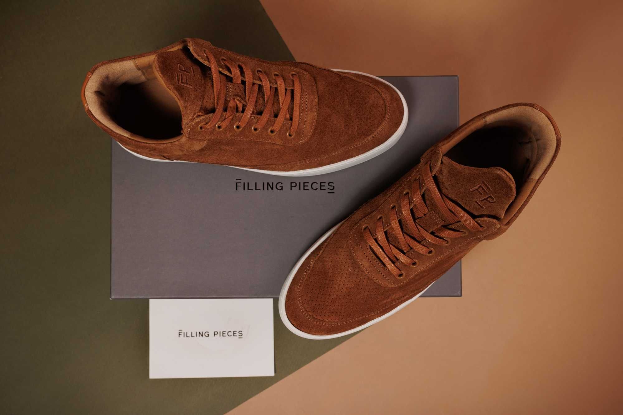 Filling Pieces Low Top Perforated Organic Brown 42