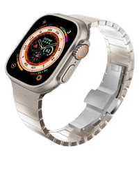 Husa Curea Metalica Titanium Color Ceas Apple Watch 7 8 9 ULTRA 1/2