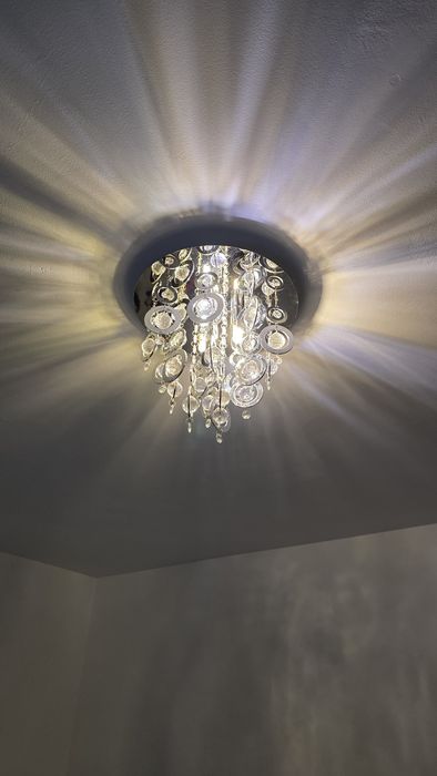 Lustra cristal cu becuri G9