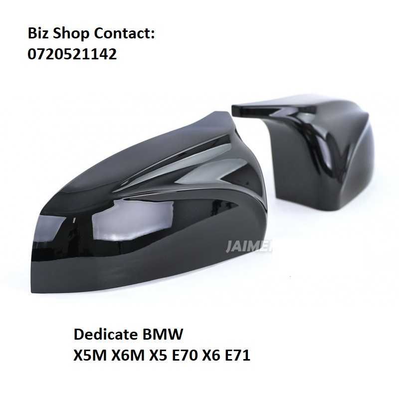 Capace oglinzi BMW X5 E70 X6 E71 (07-13) Negru lucios