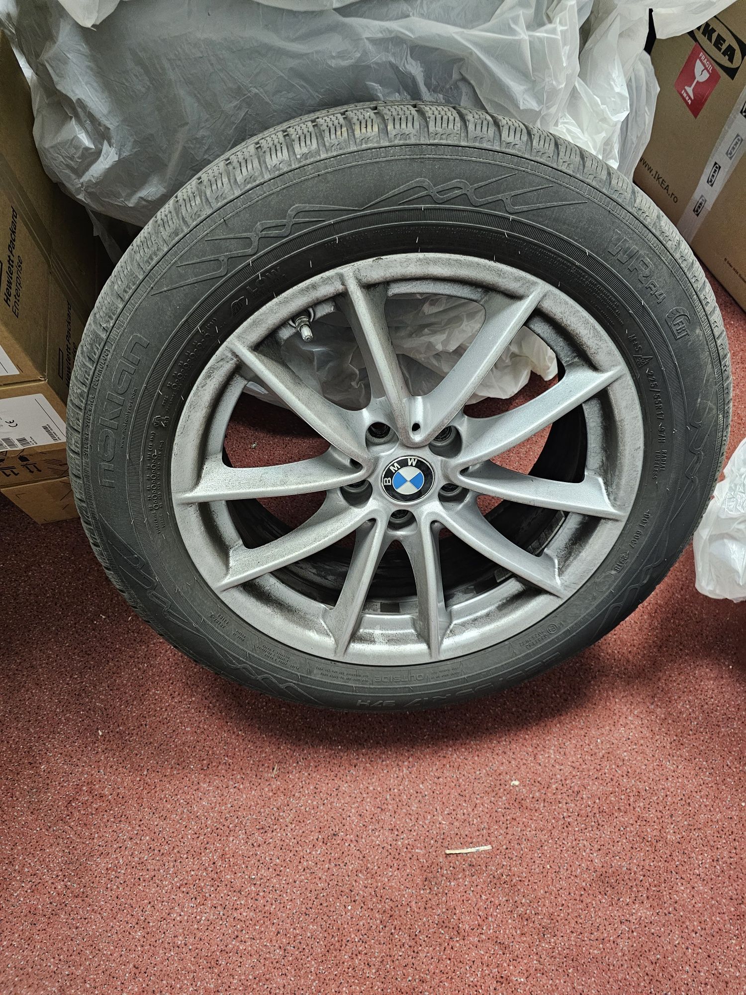 Jante / Roti Complete Iarna BMW Seria 5 G30 17 inch  Iarna Nokian